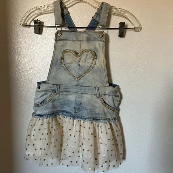 Mayoral Overall Dungaree tutu Dress size 7 - Picture 1 of 6